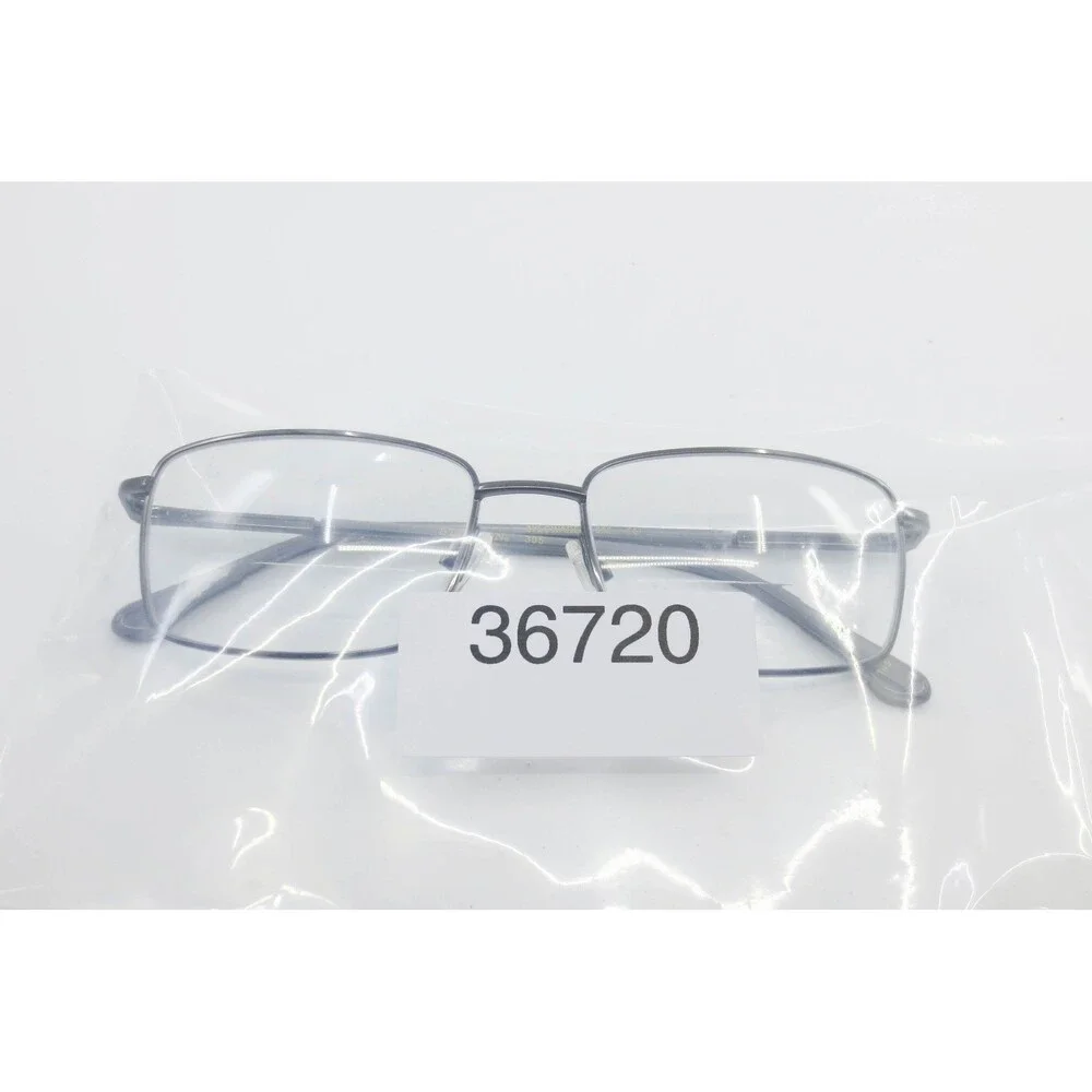 Stetson 305 Eyeglasses Zyloware Gunmetal Rectangle Metal Frames 55-17-145 Mens